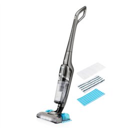 Aspirator vertical 2 in 1, ETA 624590000 FORTELO, Autonomie 50 minute, Baterie Li-ion 36V, 1 litru, Gri