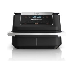 Friteuza cu aer cald dubla, Ninja AF550EU FlexDrawer 6-in-1, 6.6L, 2470W, 6 functii de gatit, compartiment MegaZone, invelis ceramic, 2 zone de gatit, 2 placi cu invelis ceramic, Negru