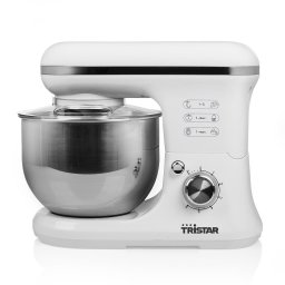 Mixer multifunctional Tristar MX-4817 Kitchen Machine, capacitate 5 l, 1200 W, Alb