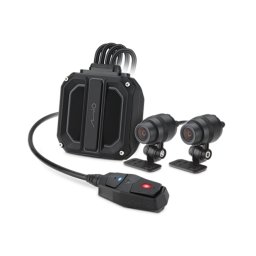 Inregistrator de motociclete cu obiectiv dual Mio MiVue M820WD,Receptie GPS cu cinci sateliti, Wi-Fi, Negru