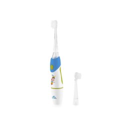 Periuta de dinti ETA, Sonetic ETA071090020, Functioneaza cu baterii, Pentru copii, Numar de capete de periuta incluse 2, Numar de moduri de periere a dintilor 1, Albastru-Alb