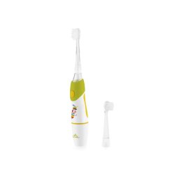 Periuta de dinti ETA, Sonetic ETA071090040, Functioneaza cu baterii, Pentru copii, Numar de capete de periuta incluse 2, Numar de moduri de periere a dintilor 1, Verde-Alb