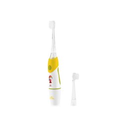 Periuta de dinti ETA, Sonetic ETA071090050, Functioneaza cu baterii, Pentru copii, Numar de capete de periuta incluse 2, Numar de moduri de periere a dintilor 1, Galben-Alb