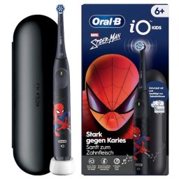 Periuta de dinti electrica Oral-B iO Kids Marvel Spiderman, 1 Capat de periaj, 3 moduri, husa de calatorie, 6+ ani