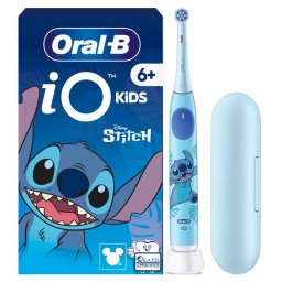 Periuta de dinti electrica Oral-B iO Kids Disney Stitch, 1 Capat de periaj, Husa de calatorie, 3 moduri, 6+ ani