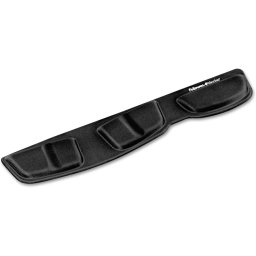 Suport pentru incheietura mainii pentru tastatura Fellowes Health-V, material textil, Negru