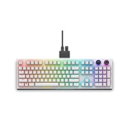 Tastatura Gaming Dell Alienware Tri-Mode, Wireless, USB, Alb