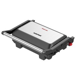 Gratar electric Albatros GT1000X, Tip grill, Putere 750 W, Placi antiaderente, Negru