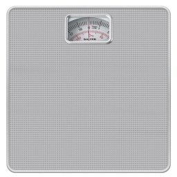 Cantar Cântar corporal mecanic 120 kg, Precizie analogică, Display cu cadran mare, Fără baterii, Platformă antiderapantă, Metal, Argintiu