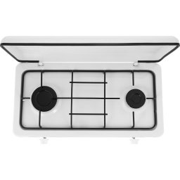 Plita pe gaz 2 Zone de Gatit 60 cm Alb