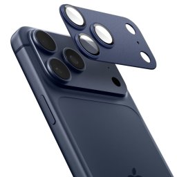 Folie sticla camera + platou Spigen Optik Pro XL 17 Pro Blue