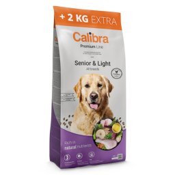 Hrana uscata caini, Calibra Dog Premium Line Senior Light 12+2 kg