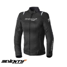 Geaca moto Seventy Degrees SD-JR50 - dama, vara, racing, negru
