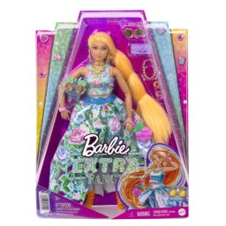 Papusa Barbie Extra Fancy, Rochie cu Flori