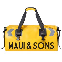 Geantă Voiaj Impermeabilă MAUI AND SONS 55L Rucsac Motocicletă - Galben, 55 L