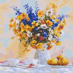 Set pictura pe numere, cu sasiu, Iulie, 50x50 cm