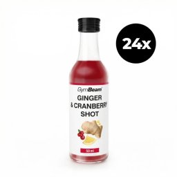 GymBeam Shot de ghimbir cu merișor 24 x 50 ml
