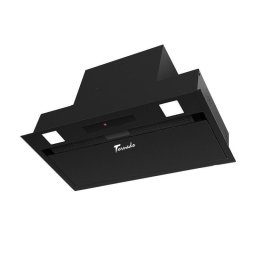 Hota Hota, 60 cm, 1200 m³/h, 3 Trepte, Filtru Aluminiu 5 Straturi, Iluminare LED, 67 dB, Negru, Touch Control