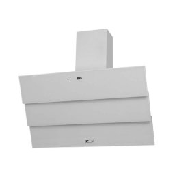 Hota Hota Decorativa, 90 cm, 1200 m³/h, 4 Trepte, Filtru Aluminiu 5 Straturi, Iluminare LED, 67 dB, Alb