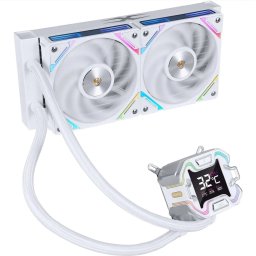 X-Starship 240E, 2.4 inch, ARGB LED, 2 x 120 mm, White