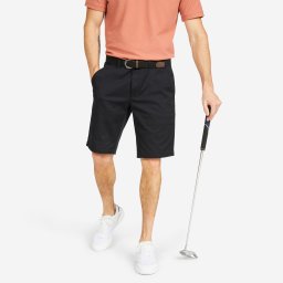 Bermude chino bumbac golf MW500 Negru Bărbați