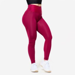 Colanți cu talie înaltă Fitness Roșu Damă