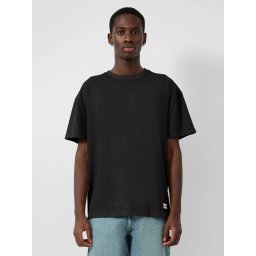 Q/S by s.Oliver Tricou la baza gatului barbati, din jerseu, Relaxed fit, Negru (SELECTATI MARIMEA: S)