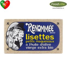 RENOMMEE Conserva macrou mic de Atlantic in ulei de masline extra-virgin organic 125g