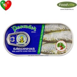PESCADOR Conserva sardine portugheze picante in ulei de masline 56 g