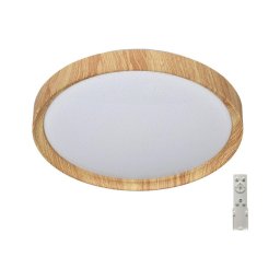 Prezent 71330-LED Lampă plafon LED dimabilă WOODEN 33W 230V 3000-6500K+DO