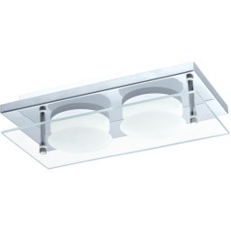 Eglo 75327 - Plafonieră LED ABIOLA 2xLED/6W/230V crom lucios