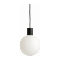 Argon 9005 - Lampă suspendată de exterior pe cablu ORE, 1xG9/6W/230V, neagră