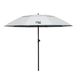 Umbrelă Plajă Solart 205cm UPF50+ 10 Spite Fibră de Sticlă - alb/negru