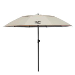Umbrelă Plajă Solart 205cm UPF50+ 10 Spite Fibră de Sticlă - Beige