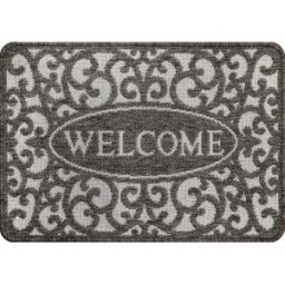 Covor Dreptunghiular pentru Usa de Intrare, Gri, 50 x 80 cm, Antiderapant, Flex 19141/80