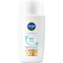 Set 2 x Lotiune Protectie Solara Fata Nivea Sun Niacinamide Derma Skin Clear, SPF 50+, 40 ml