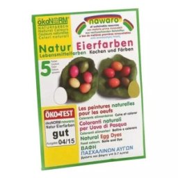 Set 2 x Vopsea Naturala pentru Oua, 5 Plicuri x 4 g, 5 Culori