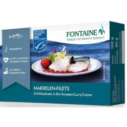 Set 2 x File de Macrou fara Piele in Sos Eco de Rosii si Curry, Fontaine, 125 g