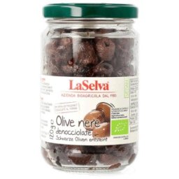 Set 2 x Masline Negre fara Samburi, La Selva, Uscate, Bio, 120 g