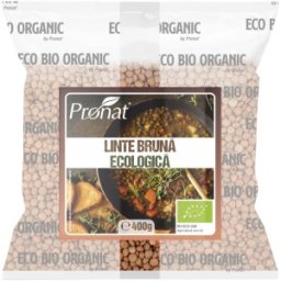 Set 2 x Linte Bruna, Bio, 400 g