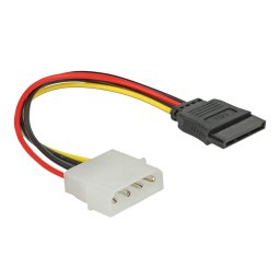 Cablu adaptor alimentare IT-BUDGET, Molex 4-pini la SATA 15-pini, 15 cm
