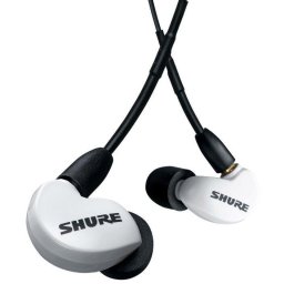 Casti intraauriculare Shure AONIC 215, Cablu Jack 3.5MM, Alb
