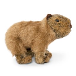 Jucarie de plus Keycraft Living Nature Capybara Plush Stuffed Animal Toy, Maro, 0+ luni