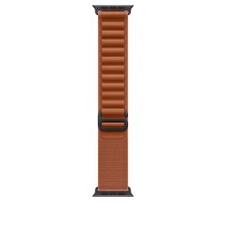 Apple Watch 49mm Loop: Terra Cotta Alpine Loop - Small - Black Titanium Finish