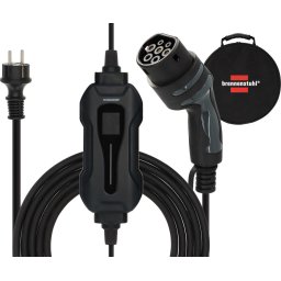 Statie de incarcare portabila pentru masini electrice Brennenstuhl EV 1384010, 8m, Type 2, 10A, 2.3kW, IP44, BEV PHEV, Geanta inclusa
