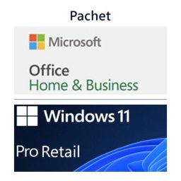 Licenta Software Microsoft Windows 11 Pro Retail BOX + Office Home and Business 2024 BOX, 1 PC, Licenta Permanenta