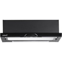 Cata TF-5260/C Black Telescopic cooker hood, 2 Motors, 520 kub.m/h, 3 levels Slider control, Black