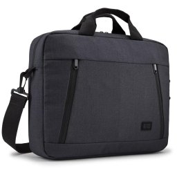 Geanta laptop Case Logic Huxton Attache 14, HUXA214 BLACK, 14 inch, Negru