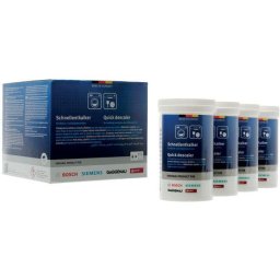 Set pudrДѓ de decalcifiere BOSCH 00312527, Pentru maИ™inile de spДѓlat vase И™i rufe, ГЋndepДѓrteazДѓ eficient depunerilor de calcar, 4x 250g, 4 tuburi - 4 aplicДѓri, O datДѓ la 3-6 luni