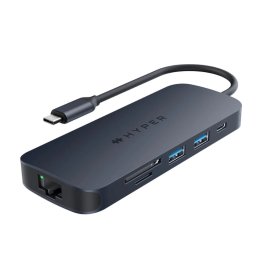 Docking Station Hyper HyperDrive EcoSmart Gen.2 Universal USB-C 8-in-1 Hub w 140 W PD3.1 Power Pass-thru, 8-in-1, 140W PD, HDMI 4K@60Hz